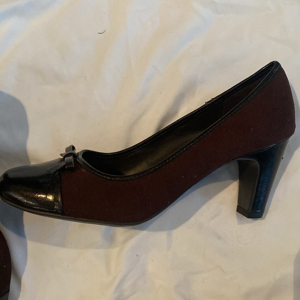 Brown and Black Women's Heels